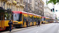 Zabytkowy tramwaj we Wrocłąwiu
